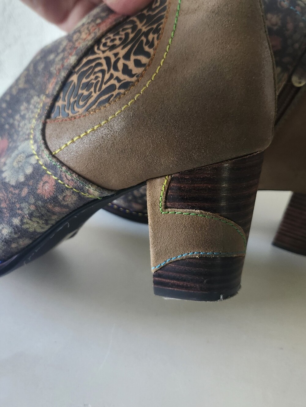 L' Artiste By Spring Step Melvina Floral Leather Booties View 6